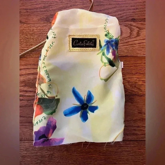 VTG Carlos Falchis Metallic Gold Mini Crossbody Bag - Picture 11 of 14